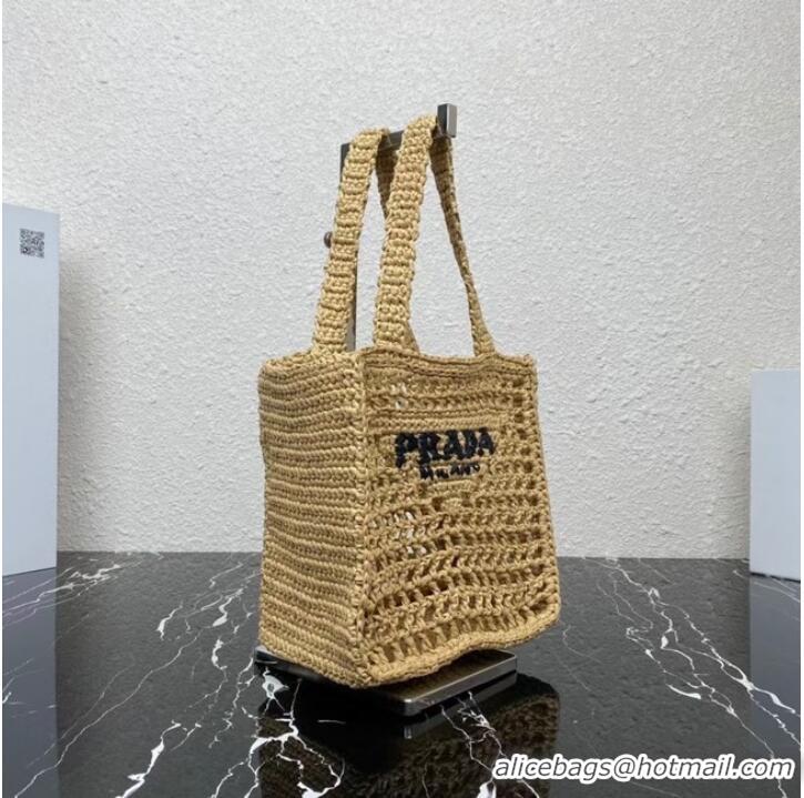 Good Quality Prada small Crochet tote bag 1BG444 Caramel