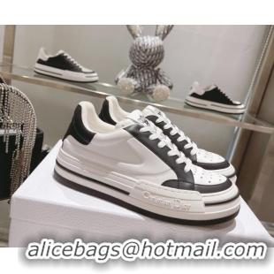 Best Product Dior Fall Low-top Sneakers in Calf Leather White/Black 1226117