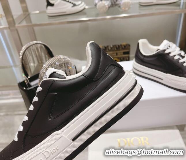 Pretty Style Dior Fall Low-top Sneakers in Calf Leather Black 1226119