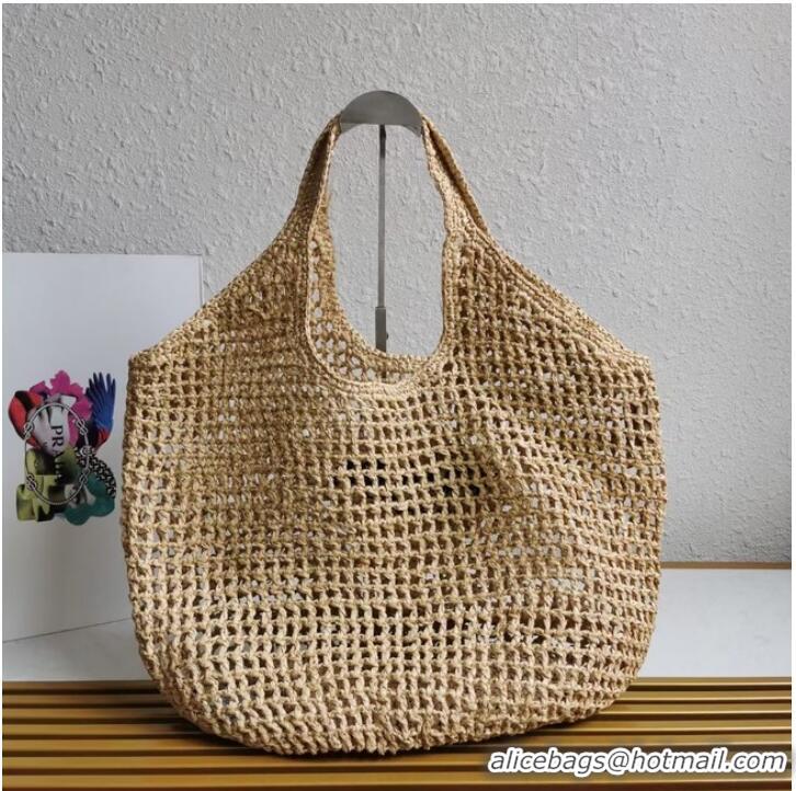 Reasonable Price Prada Crochet tote bag 1BG424 Apricot