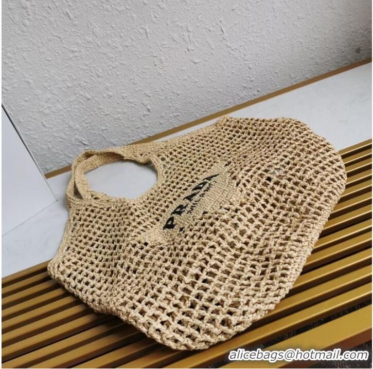 Reasonable Price Prada Crochet tote bag 1BG424 Apricot