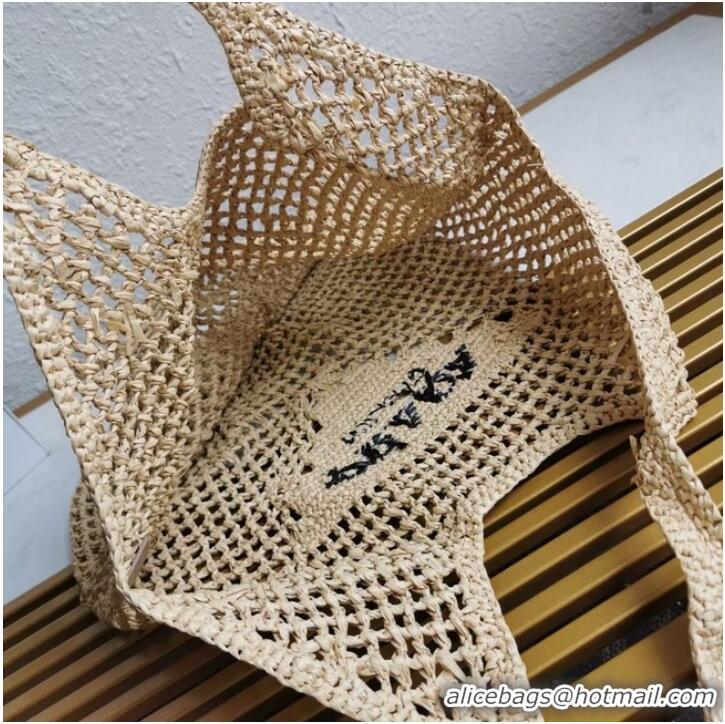 Reasonable Price Prada Crochet tote bag 1BG424 Apricot