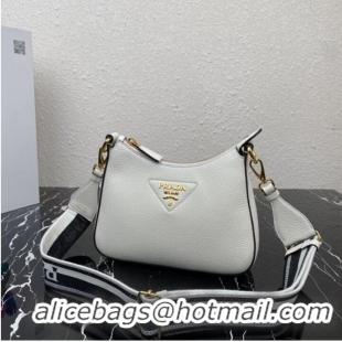 Buy Inexpensive Prada Leather shoulder bag 1BH193 white