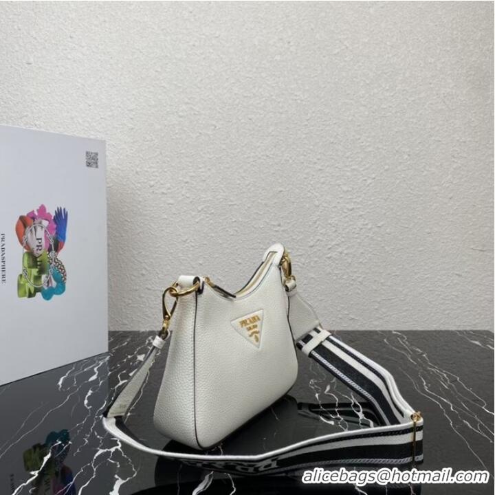 Buy Inexpensive Prada Leather shoulder bag 1BH193 white