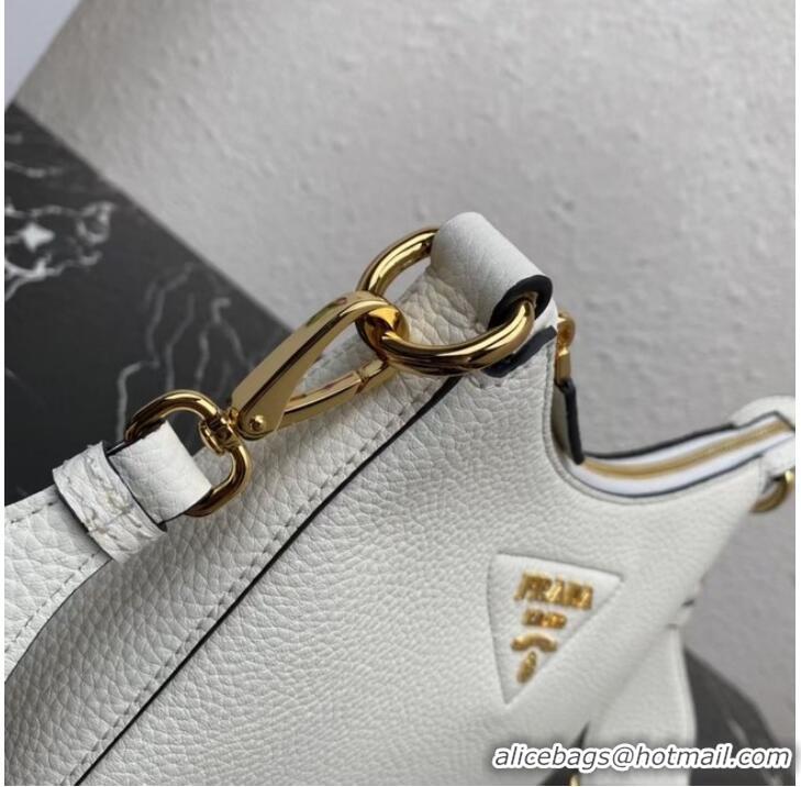 Buy Inexpensive Prada Leather shoulder bag 1BH193 white