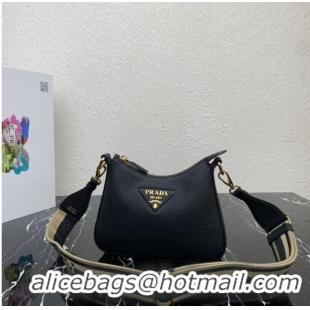 Super Quality Prada Leather shoulder bag 1BH193 black