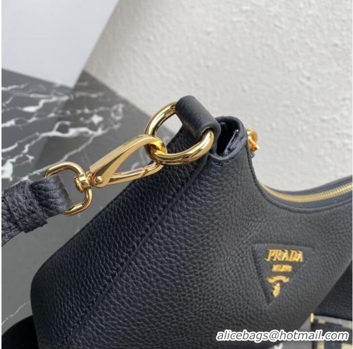 Super Quality Prada Leather shoulder bag 1BH193 black