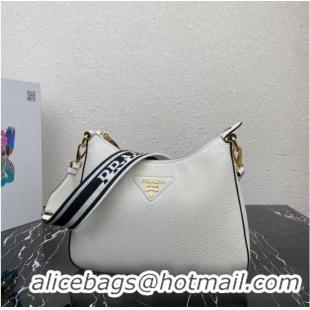 Buy Cheap Prada Leather shoulder bag 1BC178 white