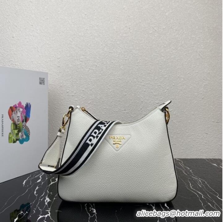 Buy Cheap Prada Leather shoulder bag 1BC178 white