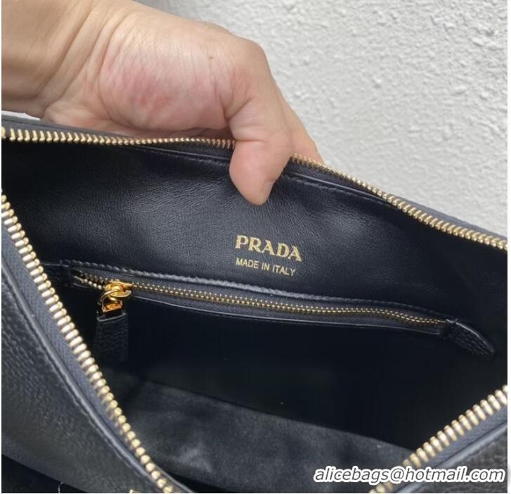 Grade Design Prada Leather shoulder bag 1BC178 black