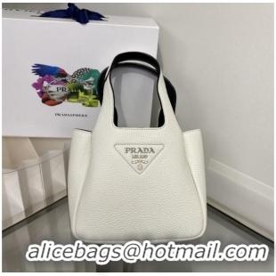 Famous Brand Prada Leather handbag 1BA349 White