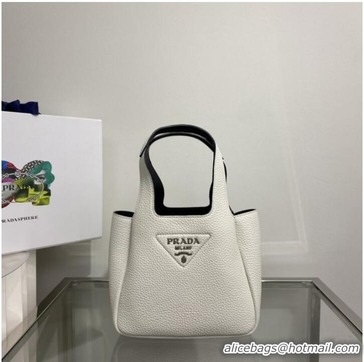 Famous Brand Prada Leather handbag 1BA349 White