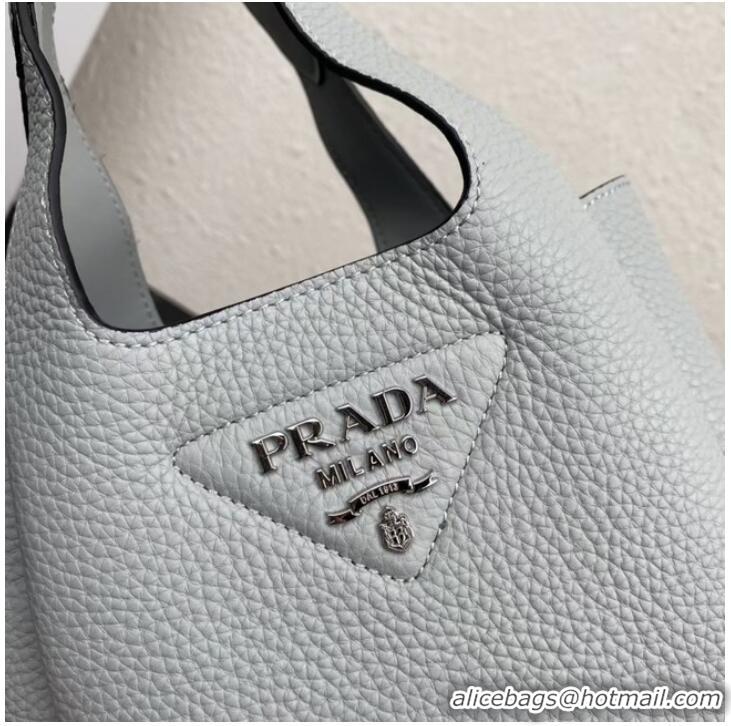 Good Product Prada Leather handbag 1BA349 light blue