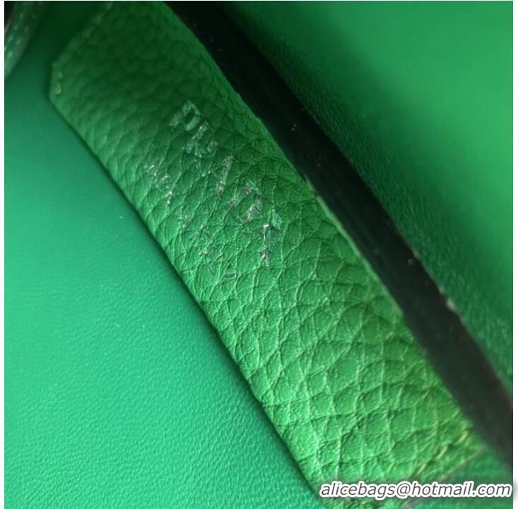 Buy Discount Prada Leather handbag 1BA349 Green