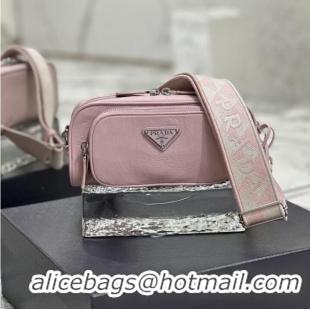 Promotional Prada Leather shoulder bag 1BH98 pink