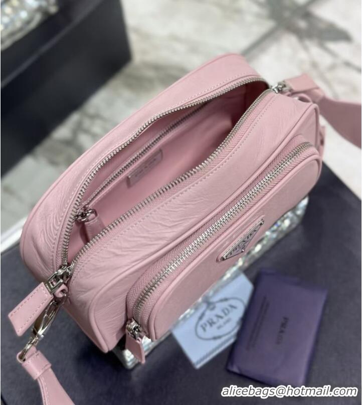 Promotional Prada Leather shoulder bag 1BH98 pink