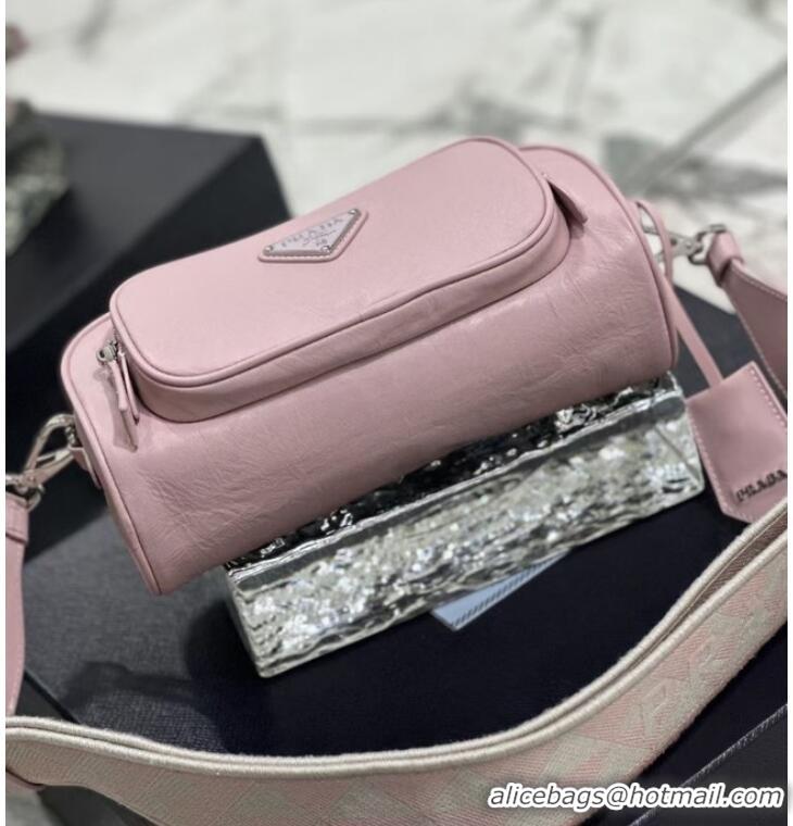 Promotional Prada Leather shoulder bag 1BH98 pink