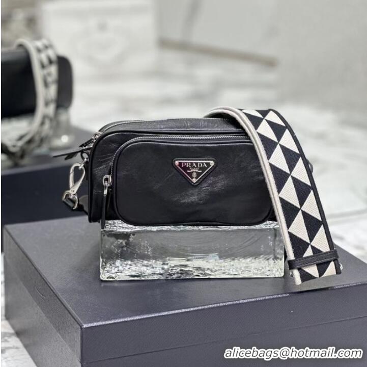 Super Quality Prada Leather shoulder bag 1BH98 black