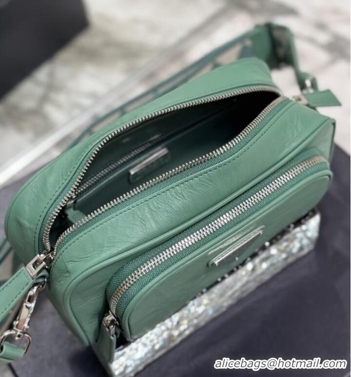 Reasonable Price Prada Leather shoulder bag 1BH98 green