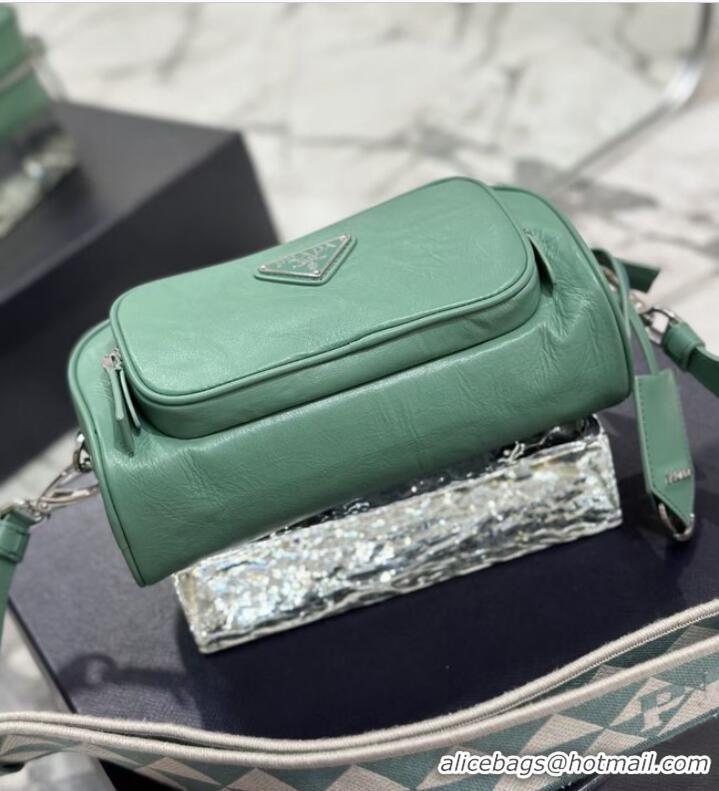 Reasonable Price Prada Leather shoulder bag 1BH98 green