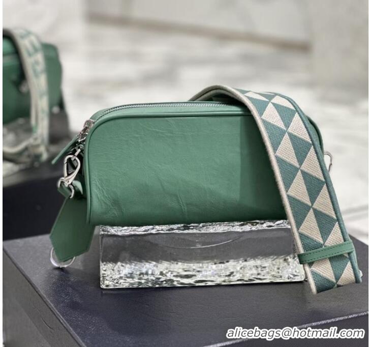 Reasonable Price Prada Leather shoulder bag 1BH98 green