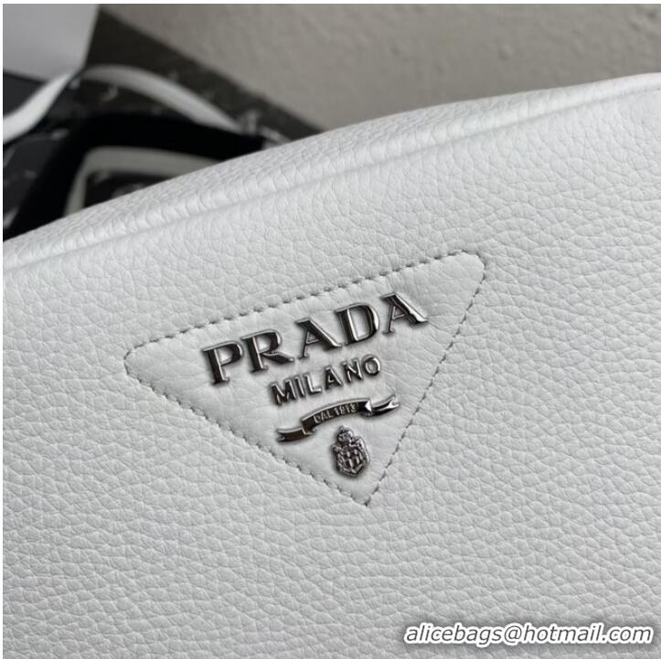 Top Quality Prada Leather shoulder bag 1BH192 white