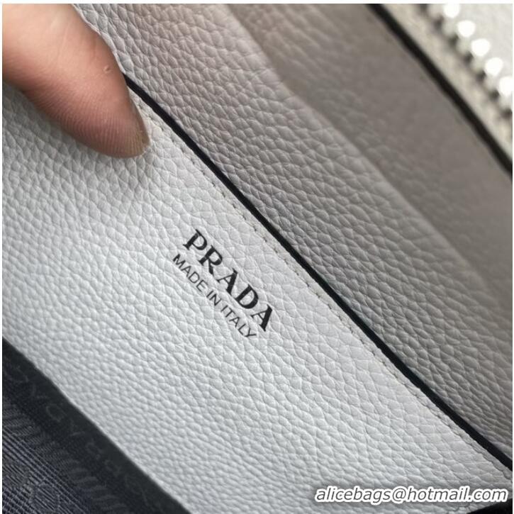 Top Quality Prada Leather shoulder bag 1BH192 white