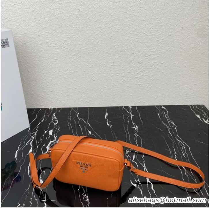 Most Popular Prada Leather shoulder bag 1BH192 orange