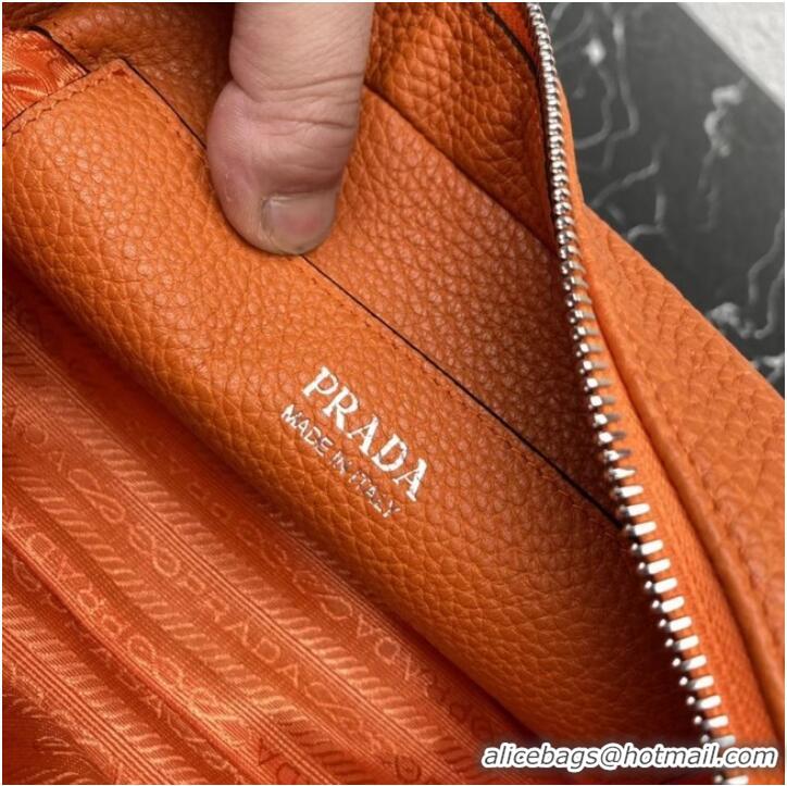 Most Popular Prada Leather shoulder bag 1BH192 orange