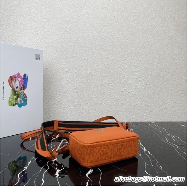 Most Popular Prada Leather shoulder bag 1BH192 orange