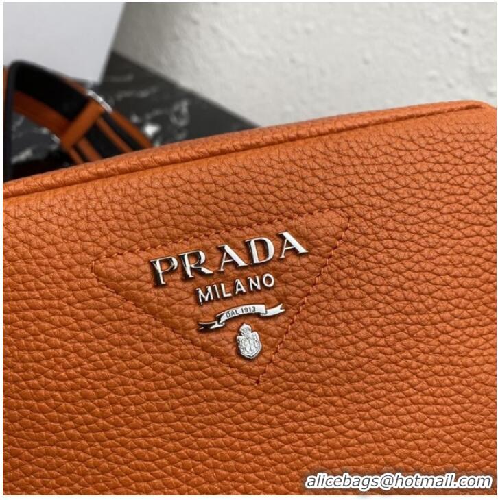 Most Popular Prada Leather shoulder bag 1BH192 orange