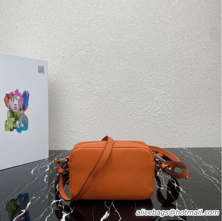 Most Popular Prada Leather shoulder bag 1BH192 orange