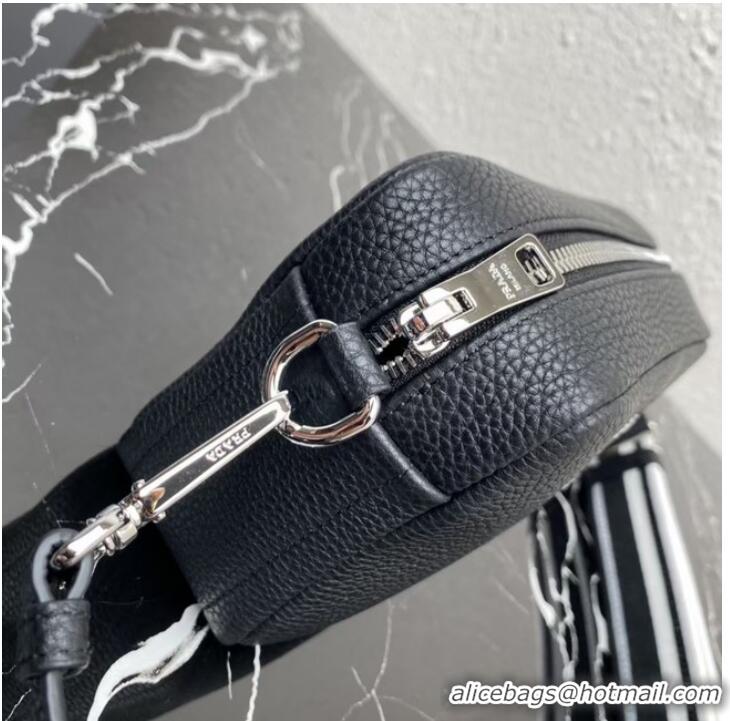 Top Quality Prada Leather shoulder bag 1BH192 Black