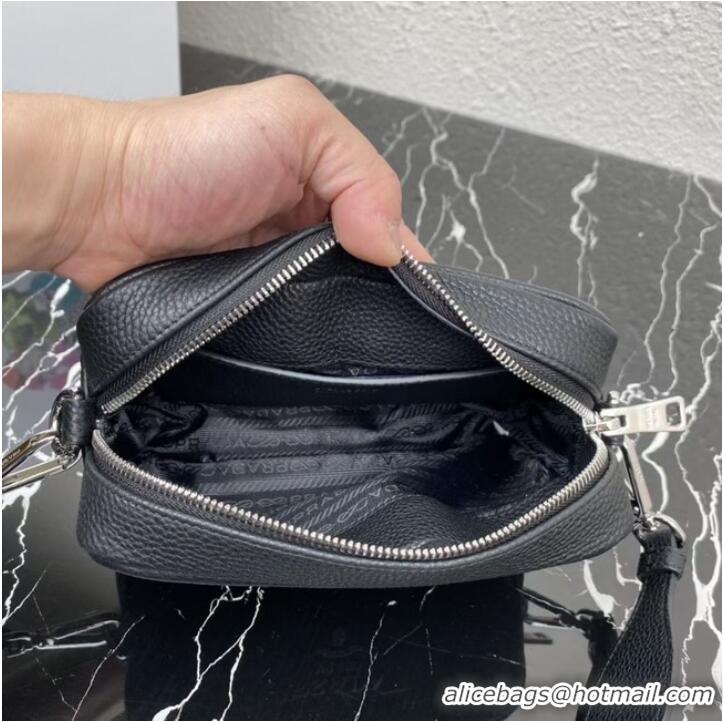 Top Quality Prada Leather shoulder bag 1BH192 Black