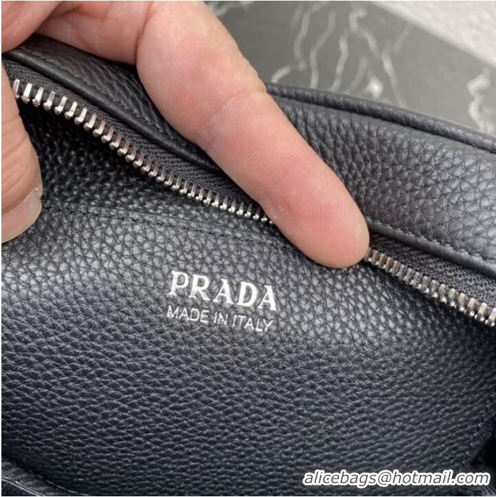 Top Quality Prada Leather shoulder bag 1BH192 Black