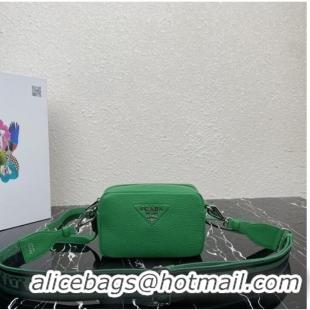 Grade Quality Prada Leather shoulder bag 1BH192 Green