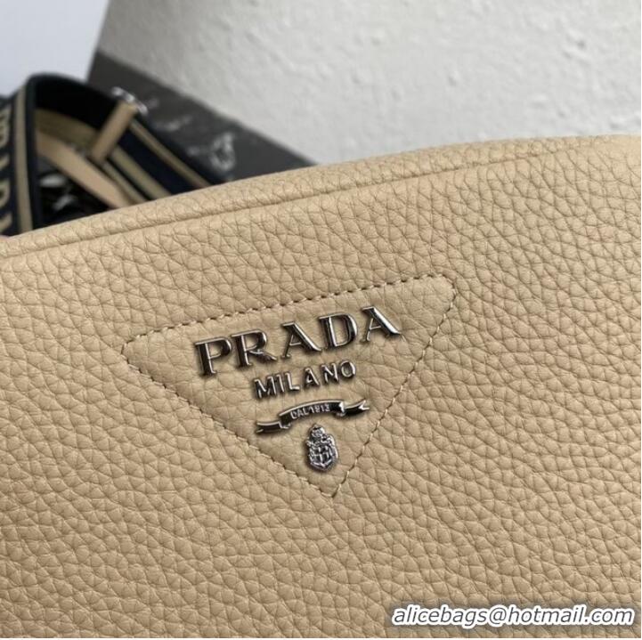 Buy Inexpensive Prada Leather shoulder bag 1BH192 Sand Beige