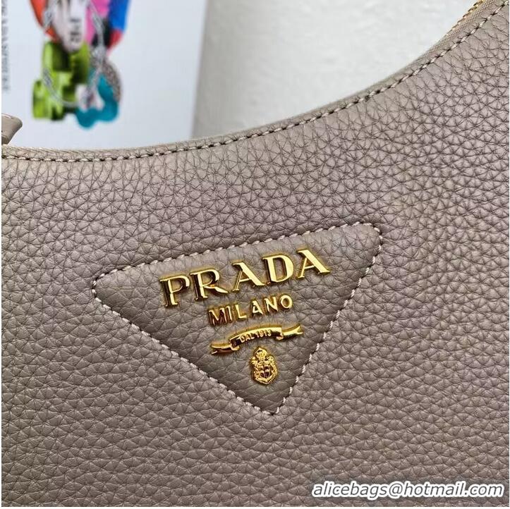 Promotional Prada Leather shoulder bag 1BC178 GRAY