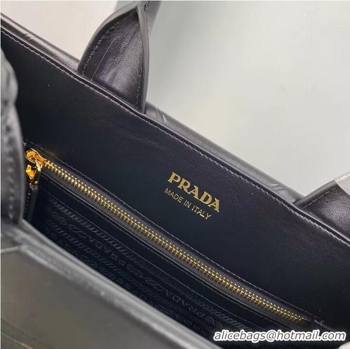 Good Product Small leather Prada Symbole bag with topstitching 1HH039 black