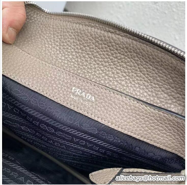 Promotional Cheap Prada Leather shoulder bag 1NC175 gray