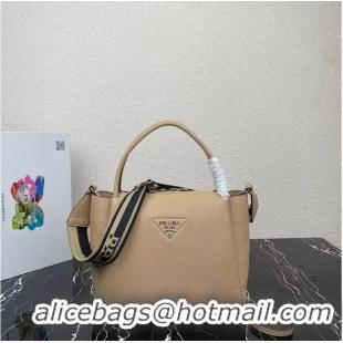 Reasonable Price Prada Leather shoulder bag 1NC175 Sand Beige