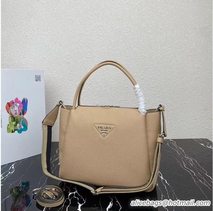 Reasonable Price Prada Leather shoulder bag 1NC175 Sand Beige