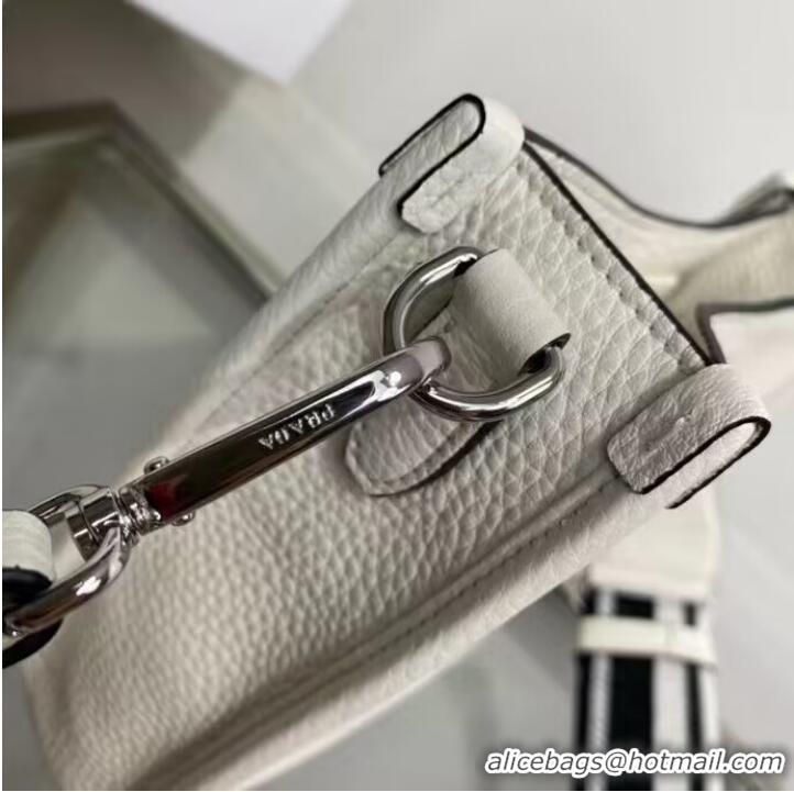 Affordable Price Prada Leather mini shoulder bag 1BH191 white