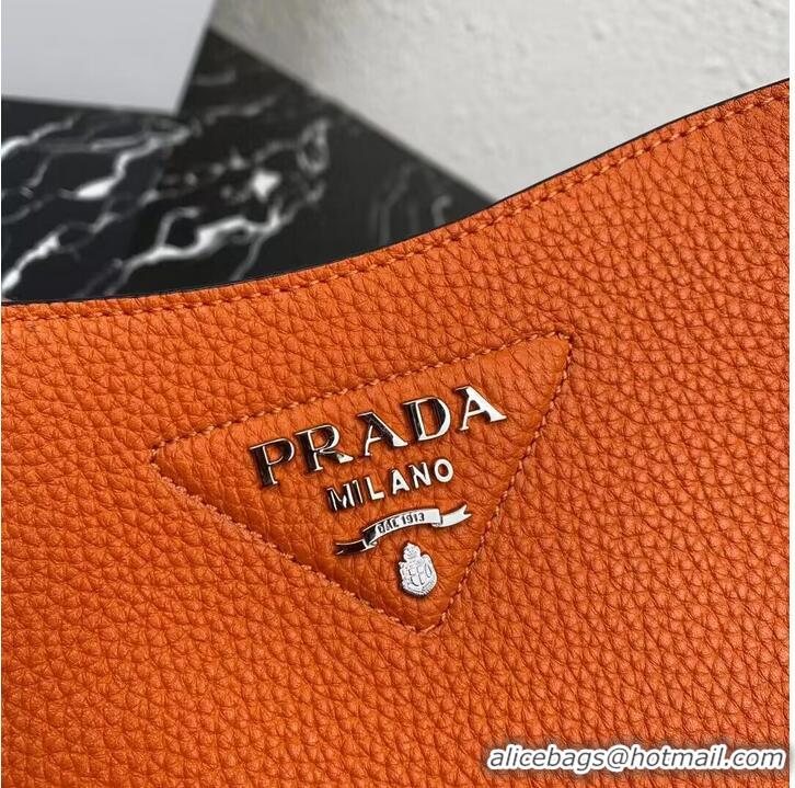 Well Crafted Prada Leather mini shoulder bag 1BH191 Papaya