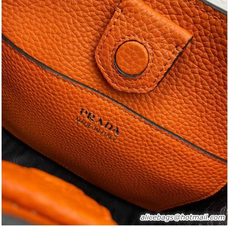 Well Crafted Prada Leather mini shoulder bag 1BH191 Papaya