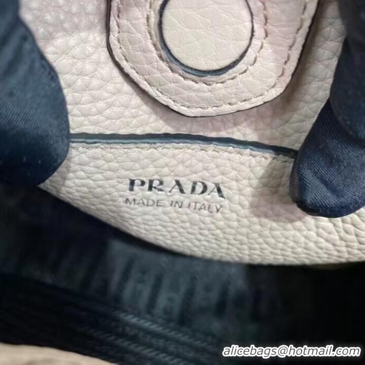 Top Quality Prada Leather mini shoulder bag 1BH191 Clay Grey