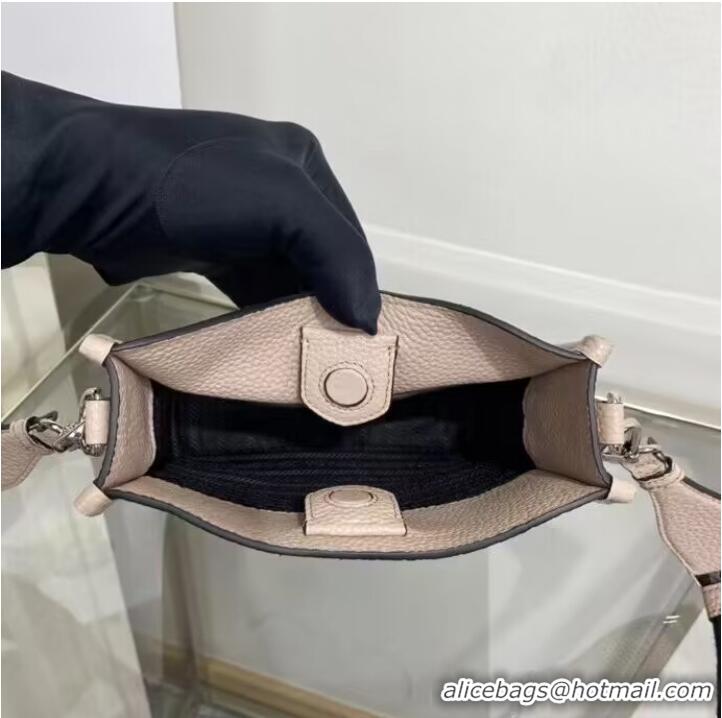 Top Quality Prada Leather mini shoulder bag 1BH191 Clay Grey