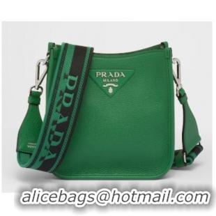 Super Quality Prada Leather mini shoulder bag 1BH191 Green