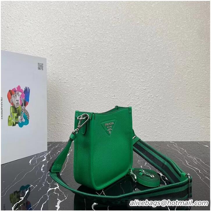 Super Quality Prada Leather mini shoulder bag 1BH191 Green