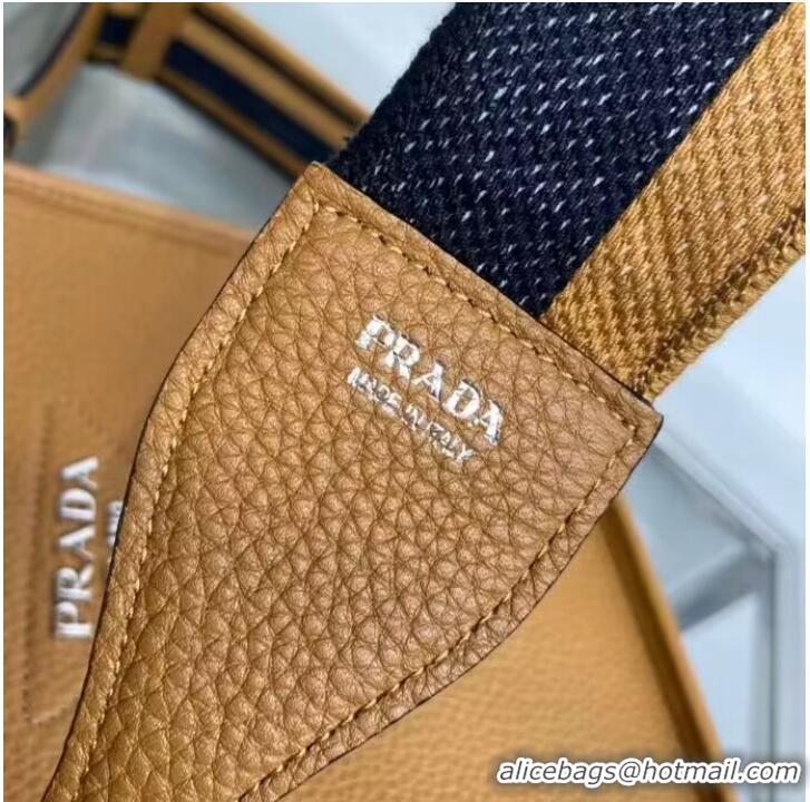 Top Quality Prada Leather mini shoulder bag 1BH191 Caramel